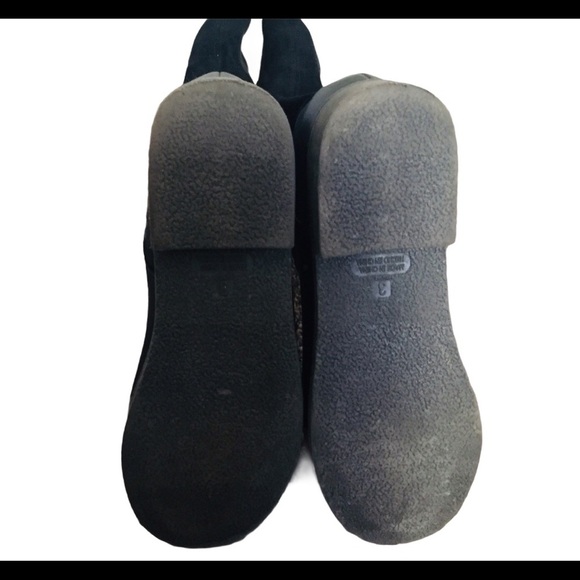 OLD NAVY Black Jack Vegan Leather Tall Riding Boots With Zipper Black Girl Sz 3 - Picture 9 of 10